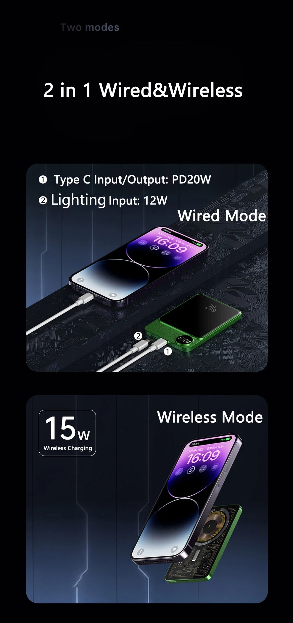 Ultraflache Magnet-Powerbank - MagSafe-kompatibel 📲