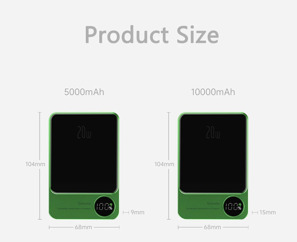Ultraflache Magnet-Powerbank - MagSafe-kompatibel 📲