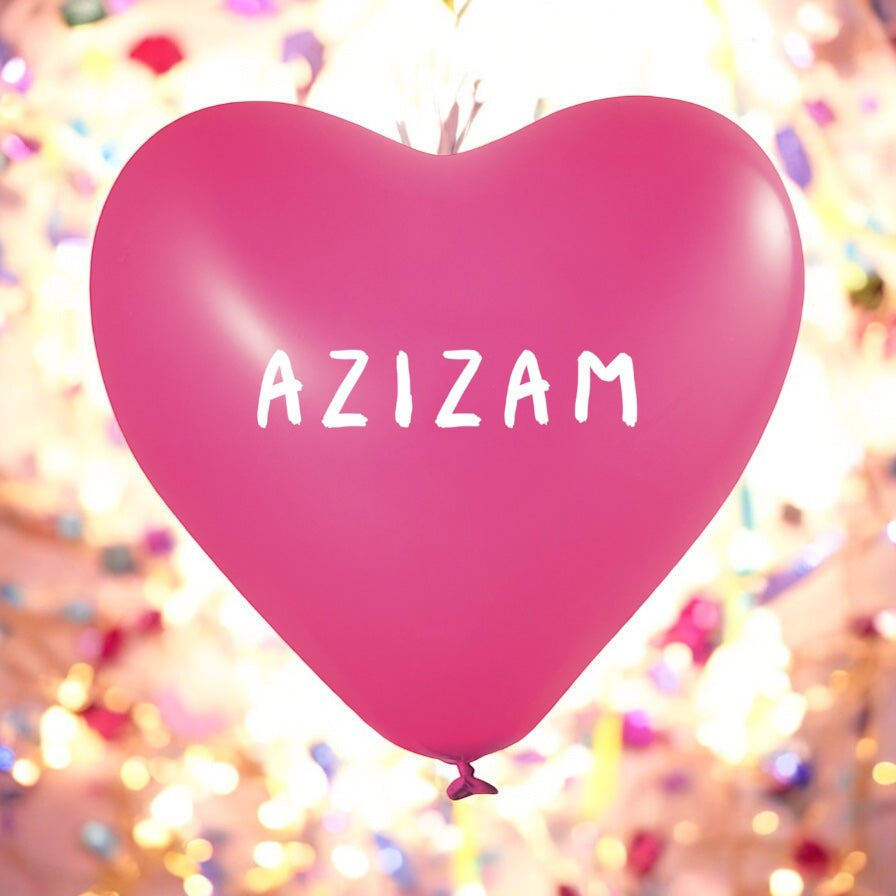 🎈 Heart balloons “Azizam” – inspired by the Ed Sheeran song ❤️