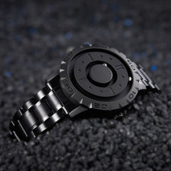 ⌚ Magnetische Herren-Quarzuhr ohne Zeiger – Blindenuhr⌚