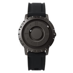 Magnetic Watch Black Rubber